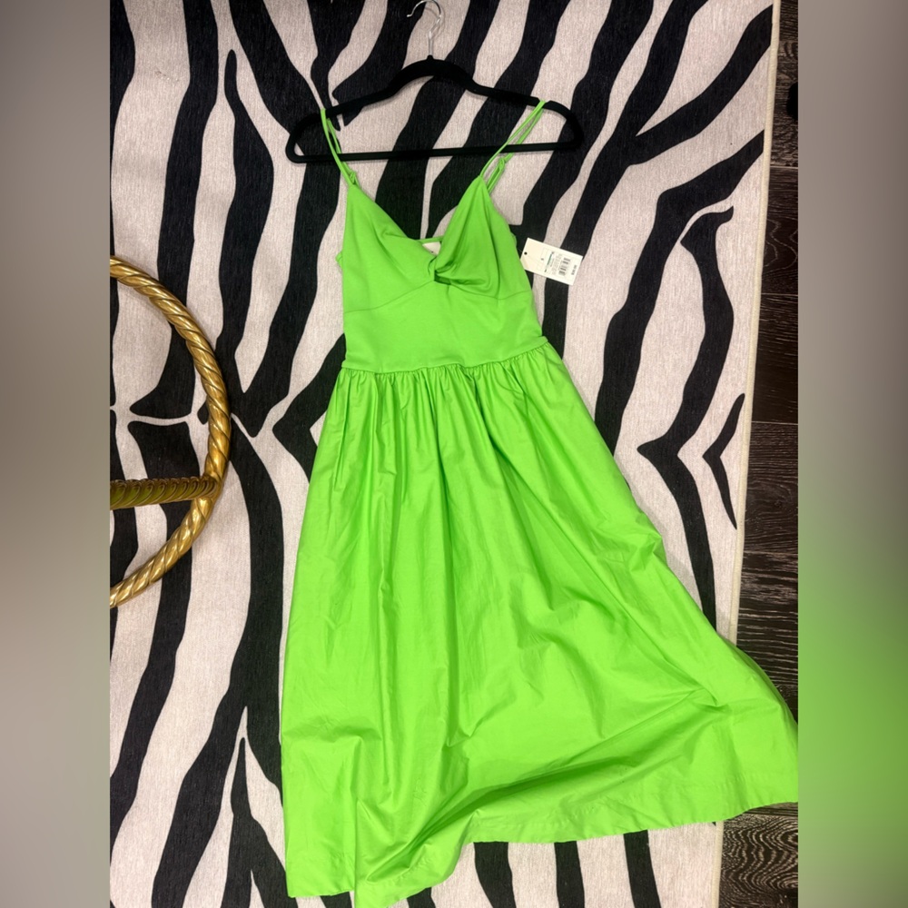 Vibrant Green Halter Dress